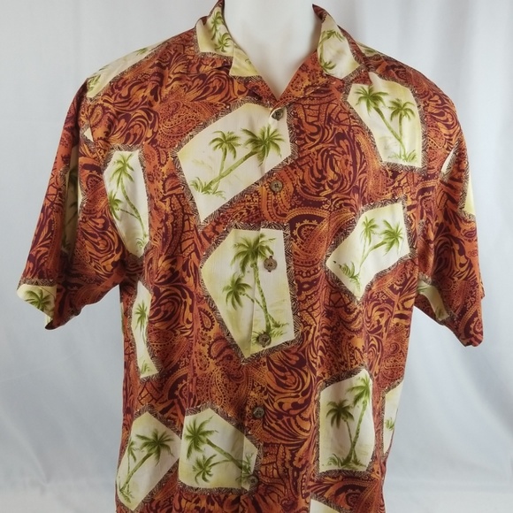Tommy Bahama Other - Tommy Bahama Mens Sz Large Silk Button Shirt